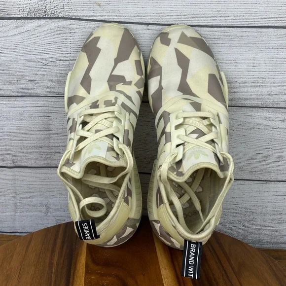 Adidas NMD R1 Fractal Camo Sand Men’s Shoes EF4262 Sneaker Size 10.5